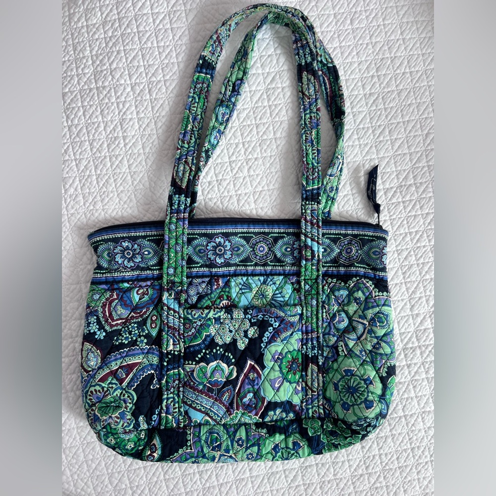 Vera Bradley Green and Blue Patterned Women's Bag